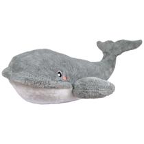 Baleia de Pelúcia Grande 75cm Cachalote Jubarte Gigante Fofa