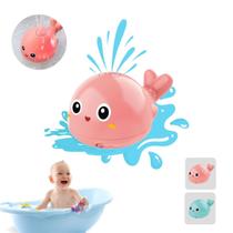 Baleia Sensor Esguicha Água E Luz Para Banho Divertido Baleia Sensor Esguicha Água E Luz Para Banho Divertido