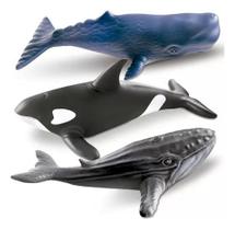 Baleias Vinil 27cm Realista Super Macio Brinquedo Baleia Baleias Vinil 27cm Realista Super Macio Brinquedo Baleia