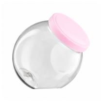 Baleiro 600ml Com Tampa Redondo Pote Balas Doces Plástico -
