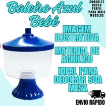 Baleiro Azul Bebe Festa Eventos Enfeite Decoraçao Mesa