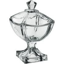 Baleiro Bomboniere Potiche Quadrado Home&co Tampa Vidro Baleiro Bomboniere Potiche Quadrado Home&co Tampa Vidro