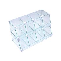 Baleiro Branco De Vidro Piramide - 0,60 x 0,30 x 0,25m Baleiro Branco De Vidro Piramide - 0,60 x 0,30 x 0,25m