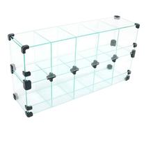 Baleiro de Vidro Expositor para mercearias mercados - 60 x 30 x 15cm