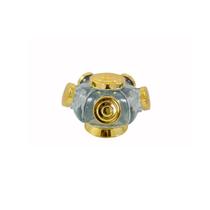 Baleiro De Vidro Giratório Mini Boêmia Dourado