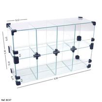 Baleiro Expositor Modulado em Vidro - 0,50 x 0,30 x 0,15 - Tatinet