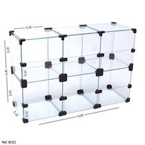 Baleiro Expositor Modulado em Vidro - 0,60 x 0,40 x0,20 - Balcãonet