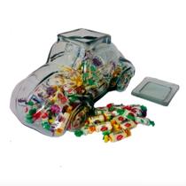 Baleiro Fusca Pote Vidro Cristal Grande