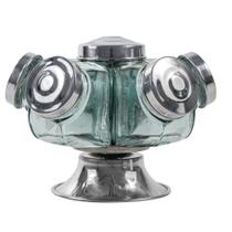 Baleiro Giratório Em Vidro P - Art Vidro Brunor