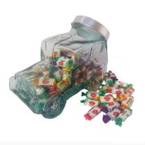 baleiro jipe pote vidro cristal grande