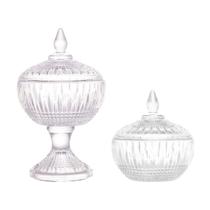 Baleiros Decorativos Queen Wolff Com Pé 12cm Potiches Para Doces