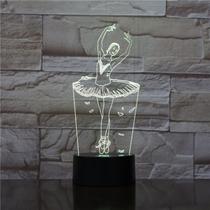 Balés de luz noturna LED 3D que mudam de cor para crianças com base Balés de luz noturna LED 3D que mudam de cor para crianças com base