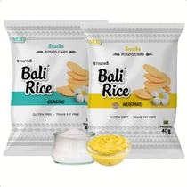 Bali Rice 40g Chips de Batata Sem Glúten Kit com 8 unidades 4 Classic 4 Mustard