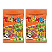 Balinha Mastigável Trink Sabor Frutas Kit com 2 Pacotes 100g