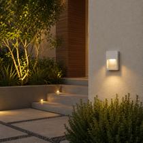 Balizador 4x2 Sobrepor Led Fit Slim 2w Parede Escada Muro