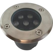 Balizador 7w Embutir Solo Piso Deck Escada Redondo Frio