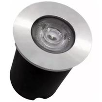 Balizador Blindado Piso LED 1W IP65 Bivolt Branco Quente