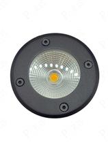 Balizador de Embutir Piso Solo Preto IP67 Led 7W 3000K Bivolt