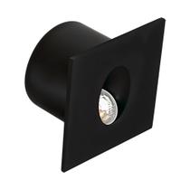 Balizador de Embutir Solo Piso Plus Quadrado Preto Led 3W 3000K Bivolt IP65 Balizador de Embutir Solo Piso Plus Quadrado Preto Led 3W 3000K Bivolt IP65
