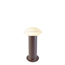 Balizador de Jardim contemporâneo Vidro tipo Lua 50cm P500 em Alumínio Marrom