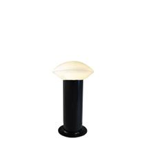 Balizador de Jardim contemporâneo Vidro tipo Lua 50cm P500 em Alumínio Preto