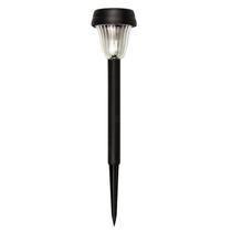 Balizador de Jardim LED Energia Solar ABS Luz Branca IP54 Preto Ecoforce