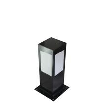 Balizador de Jardim Quadrado 30cm PA130 em Alumínio Preto Balizador de Jardim Quadrado 30cm PA130 em Alumínio Preto