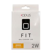 Balizador de Parede Fit 2W 3000k Preto Bivolt - Opus - DN33419