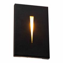 Balizador De Parede Muro Sobrepor Friso Caixa 4X2 Preto P/ G9 Starlumen ST2949