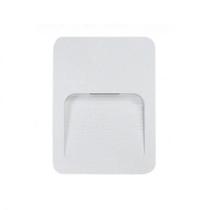 Balizador de Sobrepor para Parede Led Clean Retangular 4X2cm Branco - Blumenau Balizador de Sobrepor para Parede Led Clean Retangular 4X2cm Branco - Blumenau