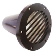 Balizador Embutir de Solo Par20 com Grade em Alumínio Preto RL