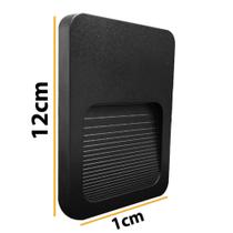 Balizador Embutir Lâmpada Led Parede 12cm 2W - IP65