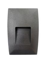 Balizador Embutir Led 4x2 2w 3000k Parede Muro Escada Bivolt Preto IP65 70lm Irc70