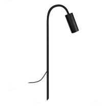 Balizador Espeto Luminária Jardim Escada Curvo Preto 50Cm Balizador Espeto Luminária Jardim Escada Curvo Preto 50Cm