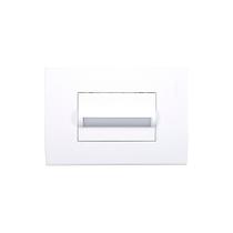 Balizador Horizontal Margirius Sleek Com Placa 4x2 Branco 3000k - Luz Amarela Bivolt Balizador Horizontal Margirius Sleek Com Placa 4x2 Branco 3000k - Luz Amarela Bivolt