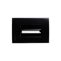 Balizador Horizontal Margirius Sleek Com Placa 4x2 Preto Ebony 3000k - Luz Amarela Bivolt Balizador Horizontal Margirius Sleek Com Placa 4x2 Preto Ebony 3000k - Luz Amarela Bivolt