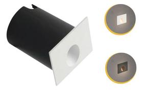 Balizador Led 2w Parede Embutir Escada Luminária Bivolt Ip65