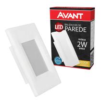 Balizador Led 4X2 Avant 2W Bivolt Branco Quente 3000K