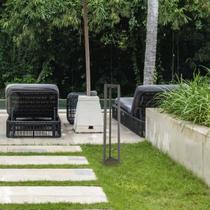 Balizador Led Aluminio 12w 3000k Ip65 80x16cm Lume