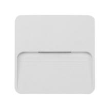 Balizador LED Fit Slim 3W 3000K Luz Amarela 4X4 Branco Sobrepor Opus