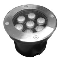 Balizador Led Luminária Chão Piso 7w Embutir Ip67 Ø12cm