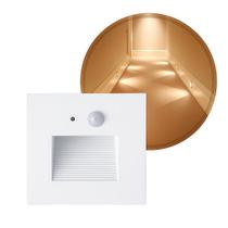 Balizador Led Sentinela 3w Luz Quente Com Sensor 3m Ip65 Opus St3263 - Branco Balizador Led Sentinela 3w Luz Quente Com Sensor 3m Ip65 Opus St3263 - Branco
