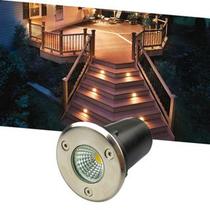 Balizador Led Spot 3W Para Chão Piso Escada Deck De Embutir Blindado IP66 Bivolt Com Luz Branco Quente Ou Branco Frio