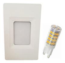 Balizador Luminária 4x2 para Parede Muro Lâmpada G9 Halopin Balizador Luminária 4x2 para Parede Muro Lâmpada G9 Halopin