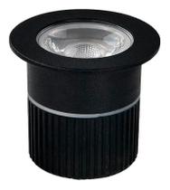 Balizador Luminaria Chão Led 5w Preto Branco Quente 3000k - Avant