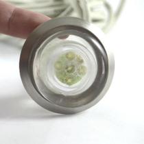 Balizador P Fundo De Piscina 5 Leds-Azul Turq-Bkme-Fp-Az-5L