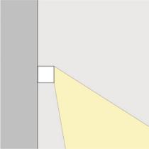 Balizador Parede BZ-19 LED branco 7,6x7,6cm ABALUX