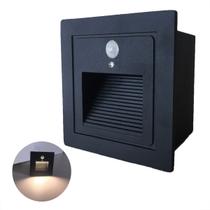 Balizador Parede Led Sensor Presença Embutir Escada Lup72