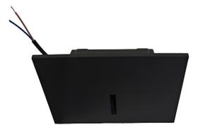 Balizador Preto P Escada Parede Led 2w Branco Quente Balizador Preto P Escada Parede Led 2w Branco Quente