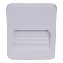 Balizador Sobrepor Branco Quadrado 2w 2700k 40lm Biv